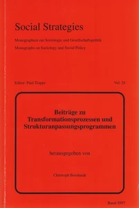 Title: Beiträge zu Transformationsprozessen und Strukturanpassungsprogrammen