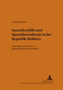 Title: Sprachkonflikt und Sprachbewusstsein in der Republik Moldova