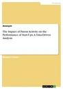 Title: The Impact of Patent Activity on the Performance of Start-Ups. A Data-Driven Analysis